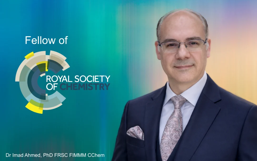 Congratulations to Dr. Imad Ahmed on His Election as a Fellow of the Royal Society of Chemistry